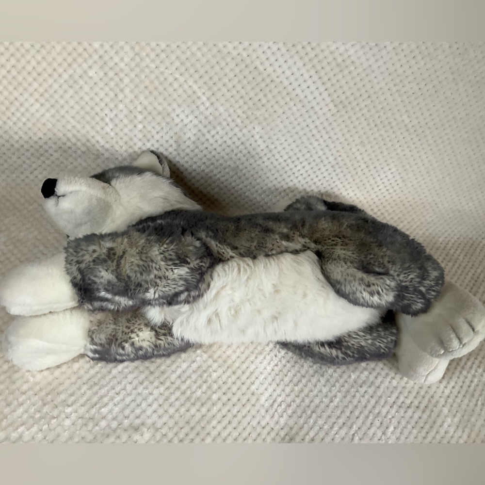 Aurora World Super Flopsie Mush Husky Dog 28 inch Plush Stuffed Animal Blue Eyes - Picture 8 of 16